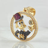 Dije Circulo Pato Inspirado 8.5gr / 4cm / Oro 18K