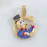 Dije Circulo Pato Inspirado 4.55gr / 2.7cm / Oro 18K