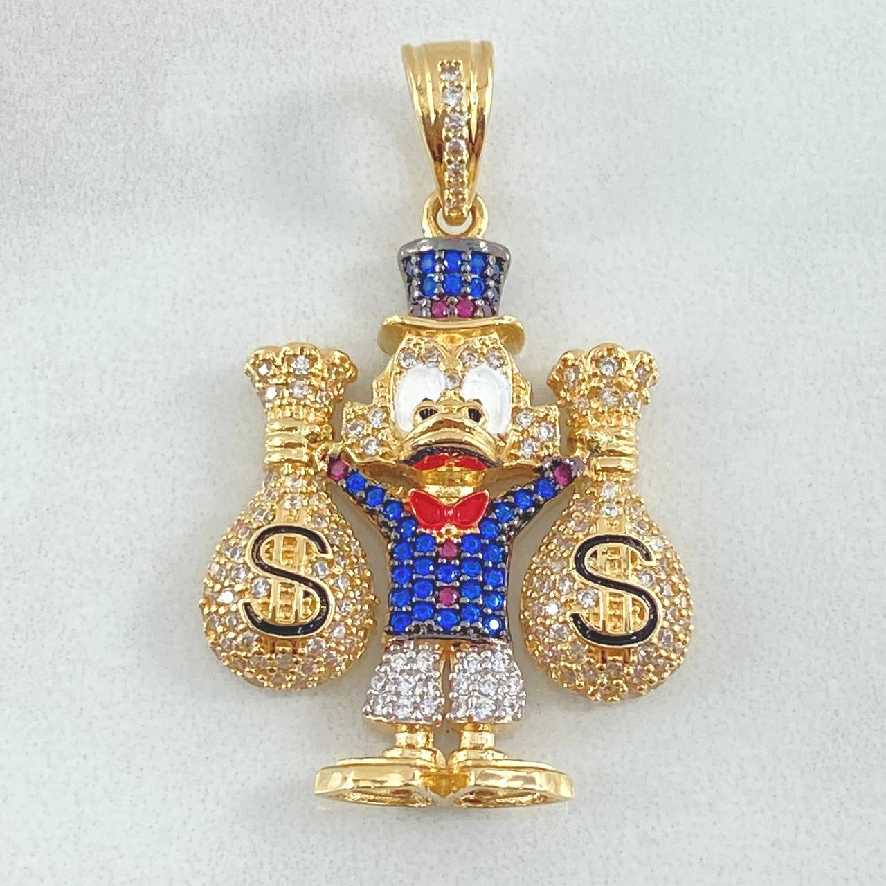 Dije Pato Bolsas de Dinero 10gr / 3.7cm / Oro 18K