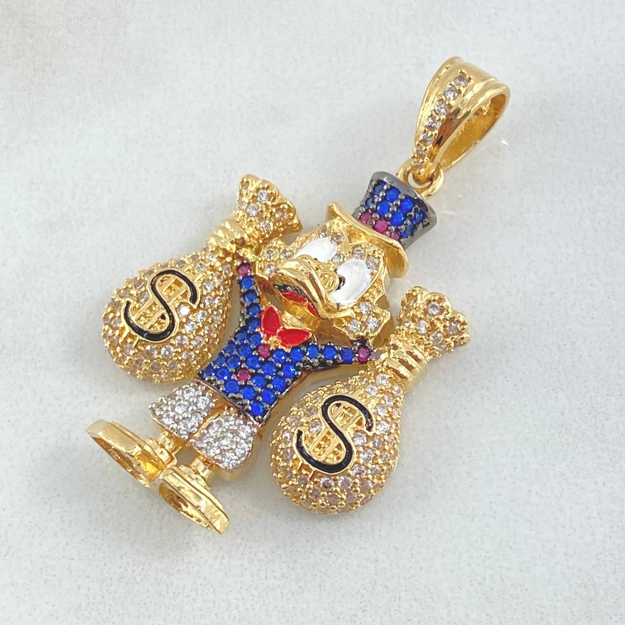 Dije Pato Bolsas de Dinero 10gr / 3.7cm / Oro 18K