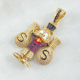 Dije Pato Bolsas de Dinero 10gr / 3.7cm / Oro 18K