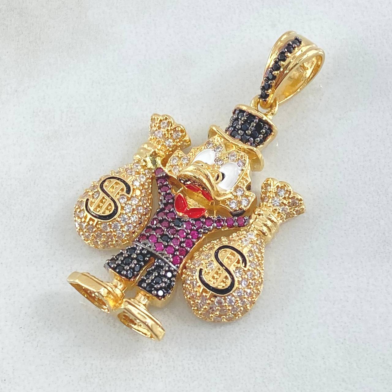 Dije Pato Bolsas de Dinero 9.7gr / 3.7cm / Oro 18K
