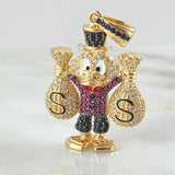 Dije Pato Bolsas de Dinero 9.7gr / 3.7cm / Oro 18K