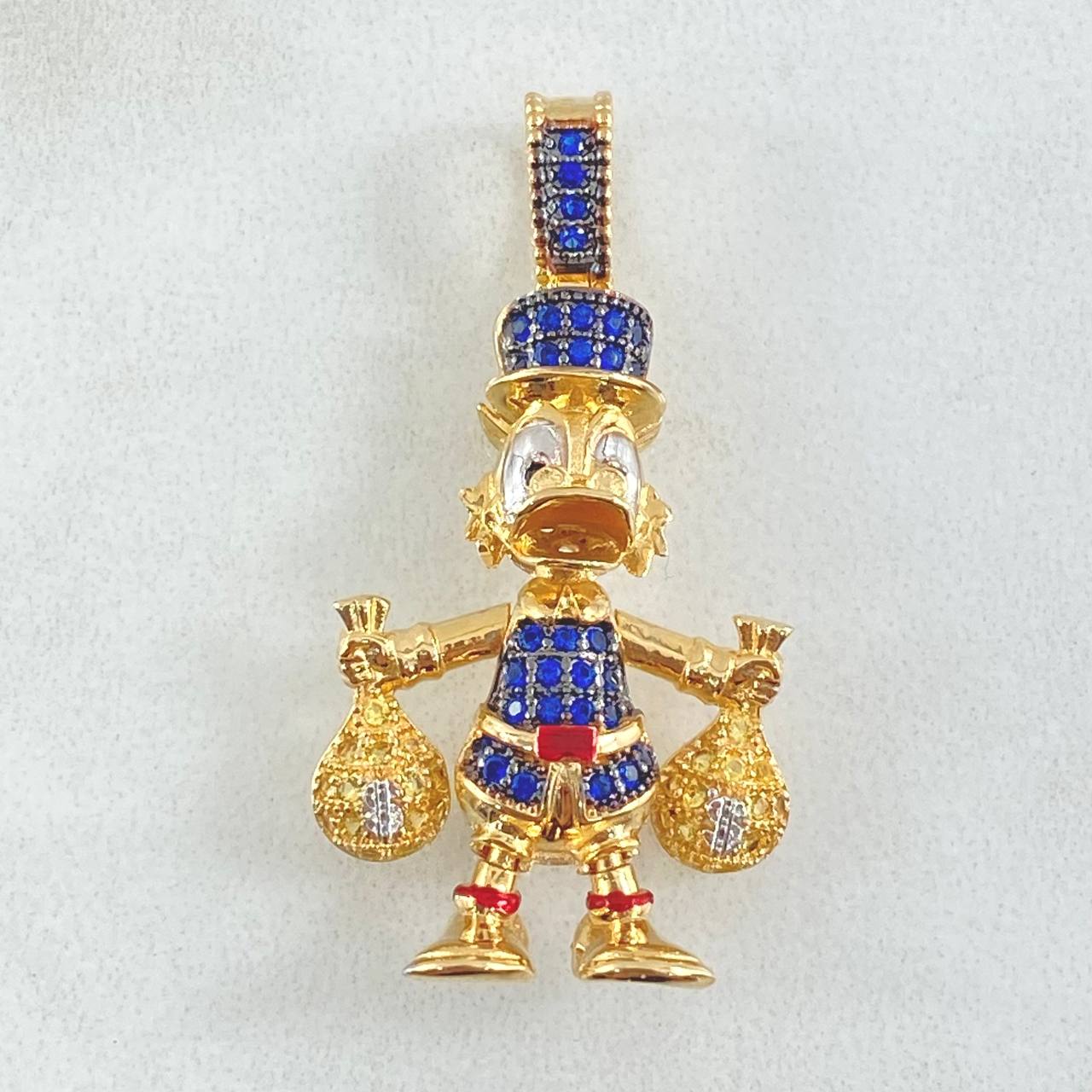 Dije Pato Bolsas de Dinero 5.95gr / 3.5cm / Oro 18K