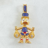 Dije Pato Bolsas de Dinero 5.95gr / 3.5cm / Oro 18K