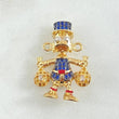 Herraje Pato Bolsas de Dinero 5.55gr / 2.5cm / Oro 18K