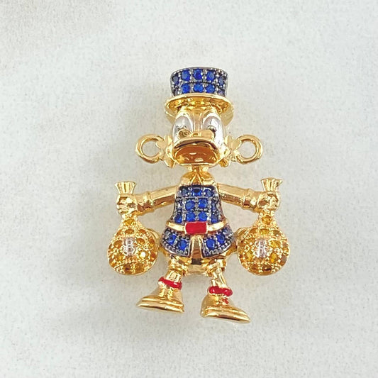 Herraje Pato Bolsas de Dinero 5.55gr / 2.5cm / Oro 18K