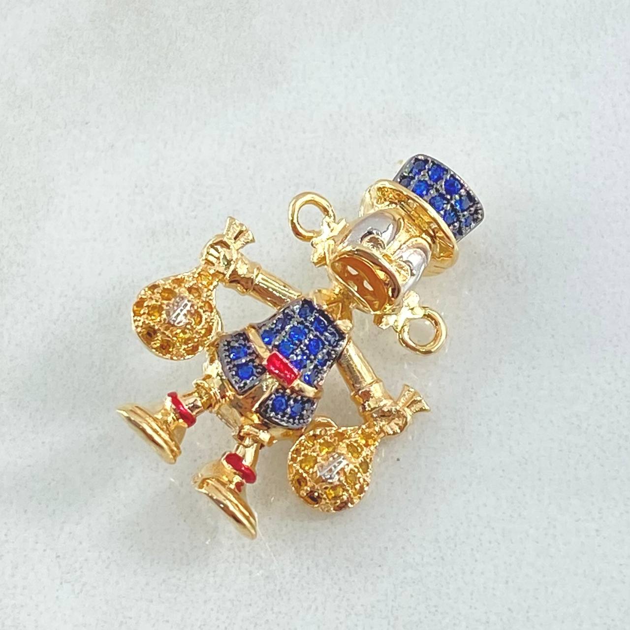Herraje Pato Bolsas de Dinero 5.55gr / 2.5cm / Oro 18K