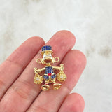 Herraje Pato Bolsas de Dinero 5.55gr / 2.5cm / Oro 18K