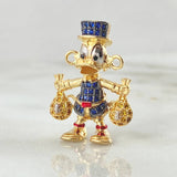 Herraje Pato Bolsas de Dinero 5.55gr / 2.5cm / Oro 18K