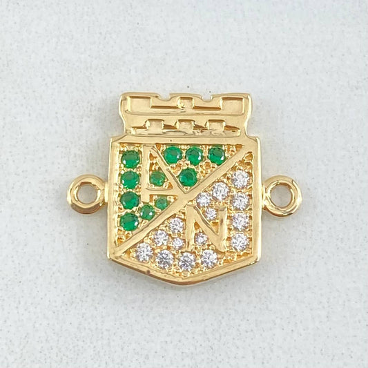 Herraje Atlético Nacional 3.4gr / 1.8cm / Oro 18K