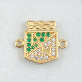 Herraje Atlético Nacional 3.4gr / 1.8cm / Oro 18K