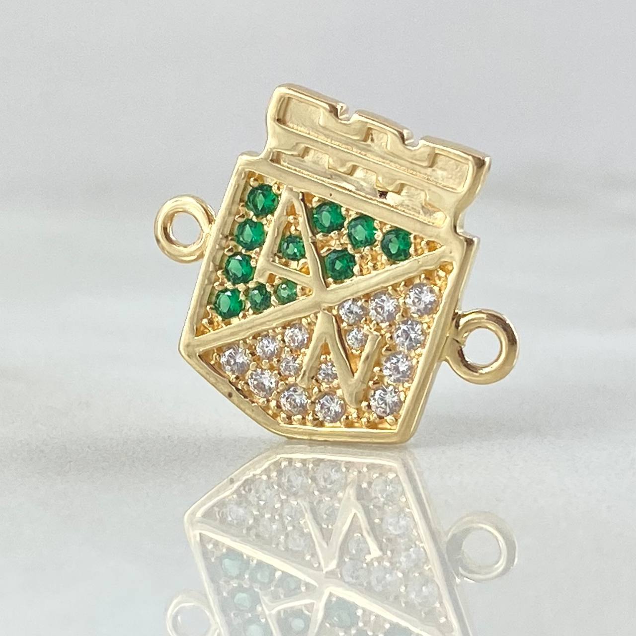 Herraje Atlético Nacional 3.4gr / 1.8cm / Oro 18K
