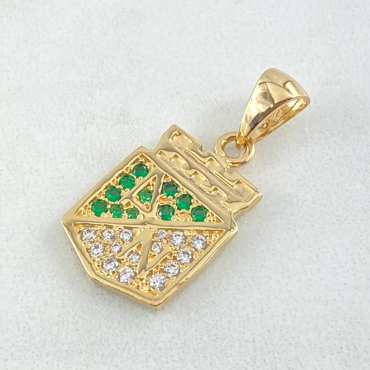 Dije Atlético Nacional 3.7gr / 2.5cm / Oro 18K