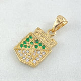 Dije Atlético Nacional 3.7gr / 2.5cm / Oro 18K