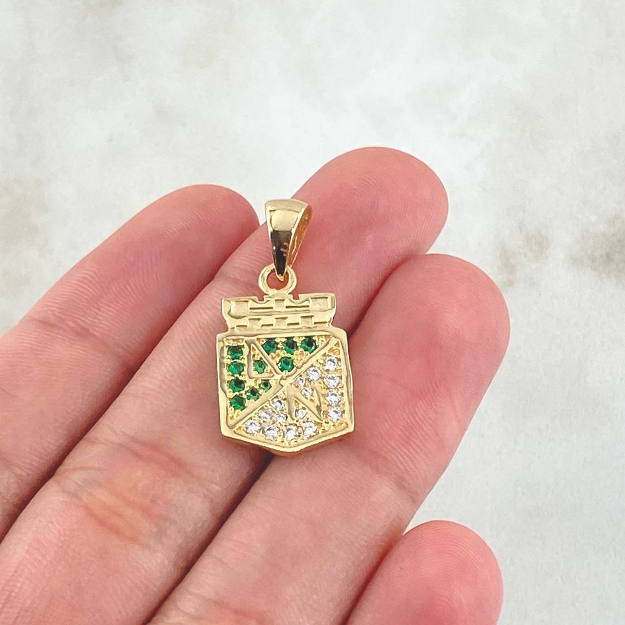 Dije Atlético Nacional 3.7gr / 2.5cm / Oro 18K