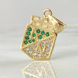 Dije Atlético Nacional 3.65gr / 2.5cm / Oro 18K