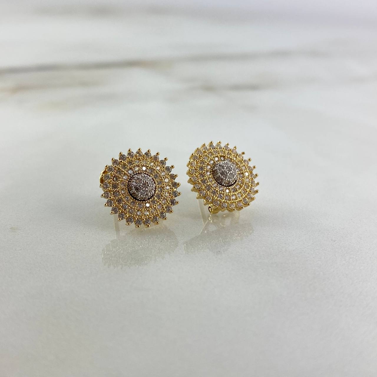 Topos Cupula Real 4.8gr / Circones Blancos Oro Amarillo ©