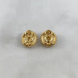 Topos Cupula Real 4.8gr / Circones Blancos Oro Amarillo ©