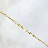 Pulso Figaro 1.3gr / 20cm / 3mm Oro Amarillo +1 ©