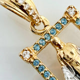 Dije Virgen Milagrosa 2.5gr / 2.5cm / Dos Oros Amarillo Blanco 18K %