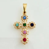 Dije Cruz Tupida 1.45gr / 2.5cm / Oro Amarillo 18K %