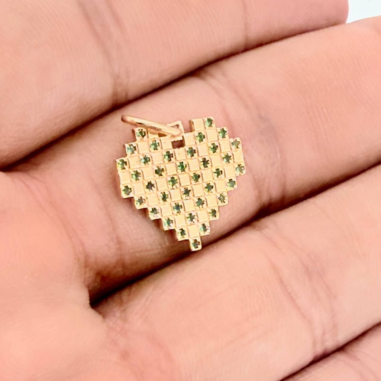 Dije Cudricula Corazon 2.05gr / 2.2cm / Oro Amarillo 18K %