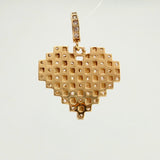 Dije Cudricula Corazon 2.35gr / 2.2cm / Oro Amarillo 18K %