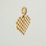 Dije Cudricula Corazon 2.35gr / 2.2cm / Oro Amarillo 18K %