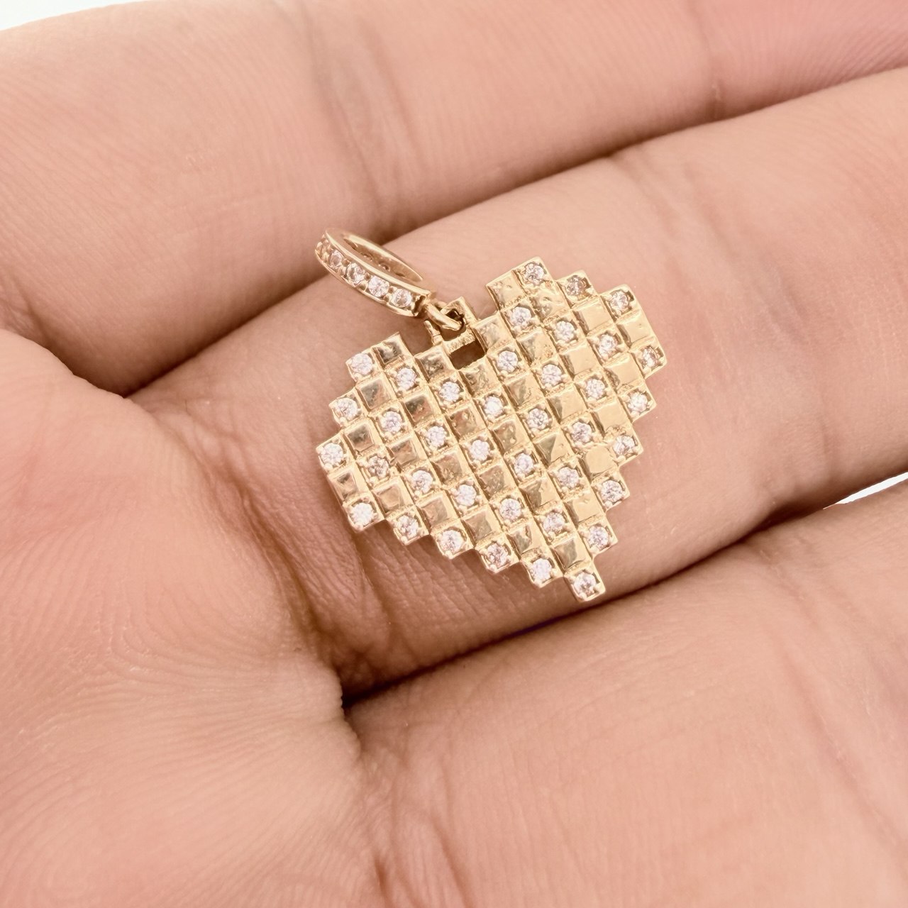 Dije Cudricula Corazon 2.35gr / 2.2cm / Oro Amarillo 18K %