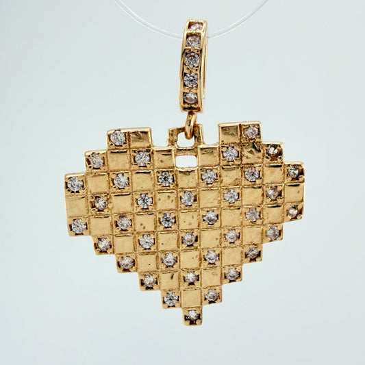 Dije Cudricula Corazon 2.35gr / 2.2cm / Oro Amarillo 18K %