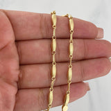 Pulso Rustico Eslabon 3.8 g / 21 cm / 1.3 mm Oro Amarillo 18K
