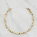 Pulso Rustico Eslabon 3.8 g / 21 cm / 1.3 mm Oro Amarillo 18K