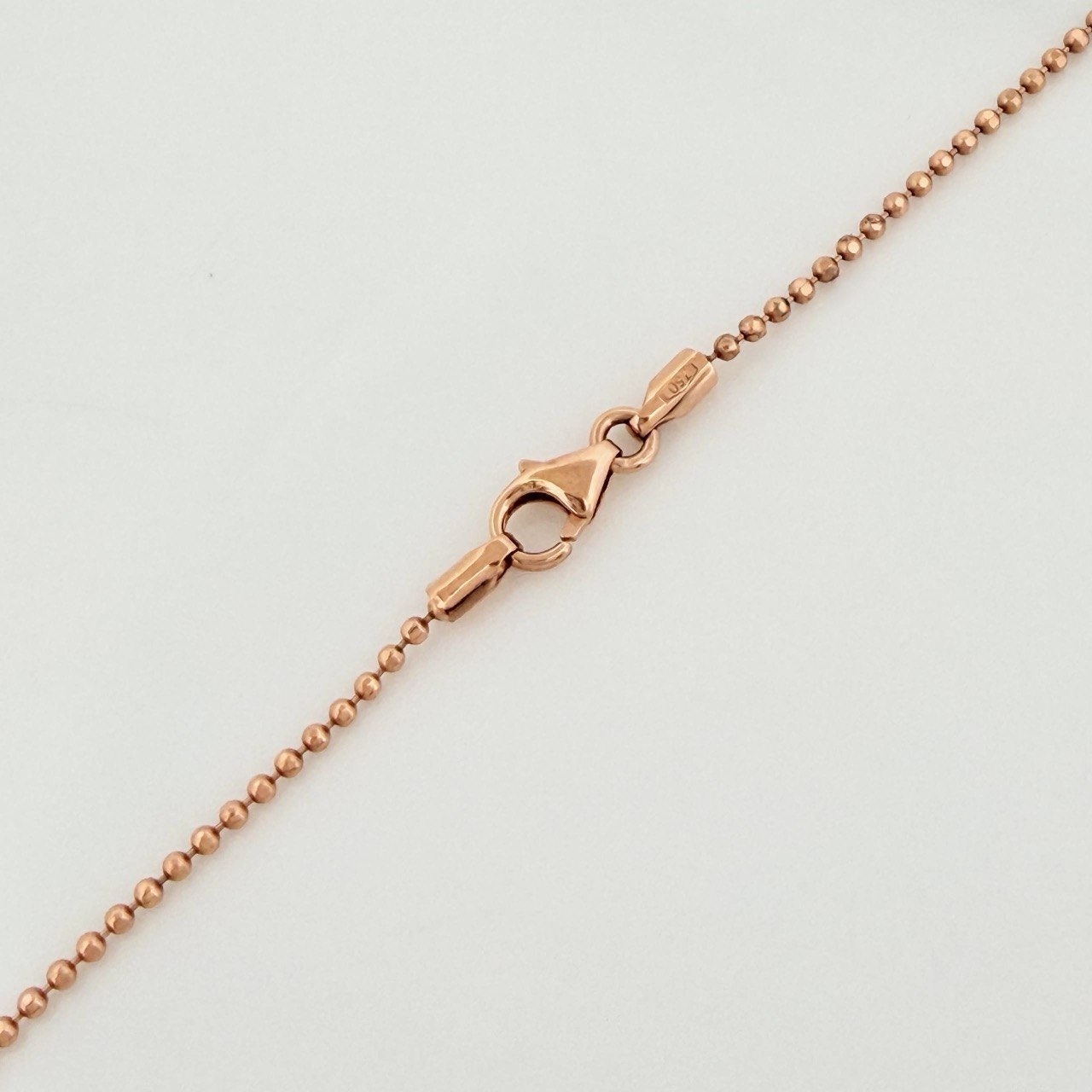 Cadena Militar 3.75g / 60cm / 0.9mm Oro Rosa 18K