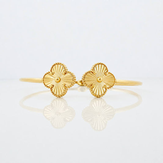 Pulso Aro Trebol 7.2g / 17cm / 2mm Oro Amarillo 18K