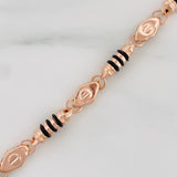 Pulso Rustica Barril 6.85g / 22.05cm / 6.09mm Oro Rosa 18K