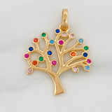 Dije Arbol 1.8g / 2.05cm Oro Amarillo 18K