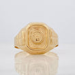 Anillo Sello Corona 3.95g / T10 3/4 Oro Amarillo 18K