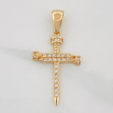 Dije Cruz Clavo 2.4g / 3.05cm Oro Amarillo 18K
