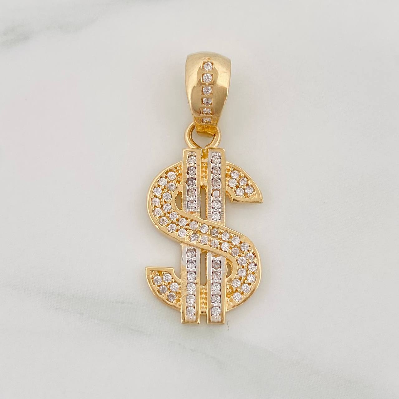 Dije Signo Peso 3.2g / 3cm Oro Amarillo 18K