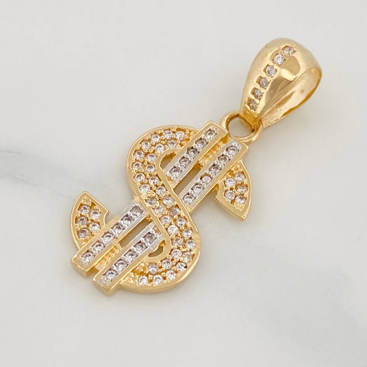 Dije Signo Peso 3.2g / 3cm Oro Amarillo 18K