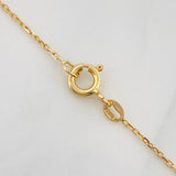 Cadena Denario Virgen Milagrosa Cruz 3.65g / 45cm / 2.5mm Tres Oros 18K