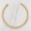 Pulso Flores 13.2g / 19cm / 6.1mm Oro Amarillo 18K