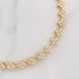 Pulso Flores 13.2g / 19cm / 6.1mm Oro Amarillo 18K