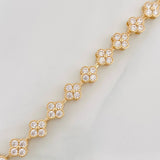 Pulso Flores 13.2g / 19cm / 6.1mm Oro Amarillo 18K