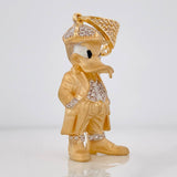 Dije Pato Serio 9.2g / 4.5cm Dos Oros Amarillo Blanco 18K