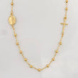 Cadena Denario Virgen Milagrosa Cruz 2.7g / 45cm / 2.5mm Oro Amarillo 18K