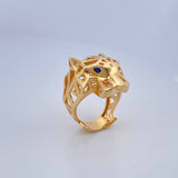 Anillo Pantera Filigrana 12.05gr / T7 1/2 / Oro Amarillo 18K $