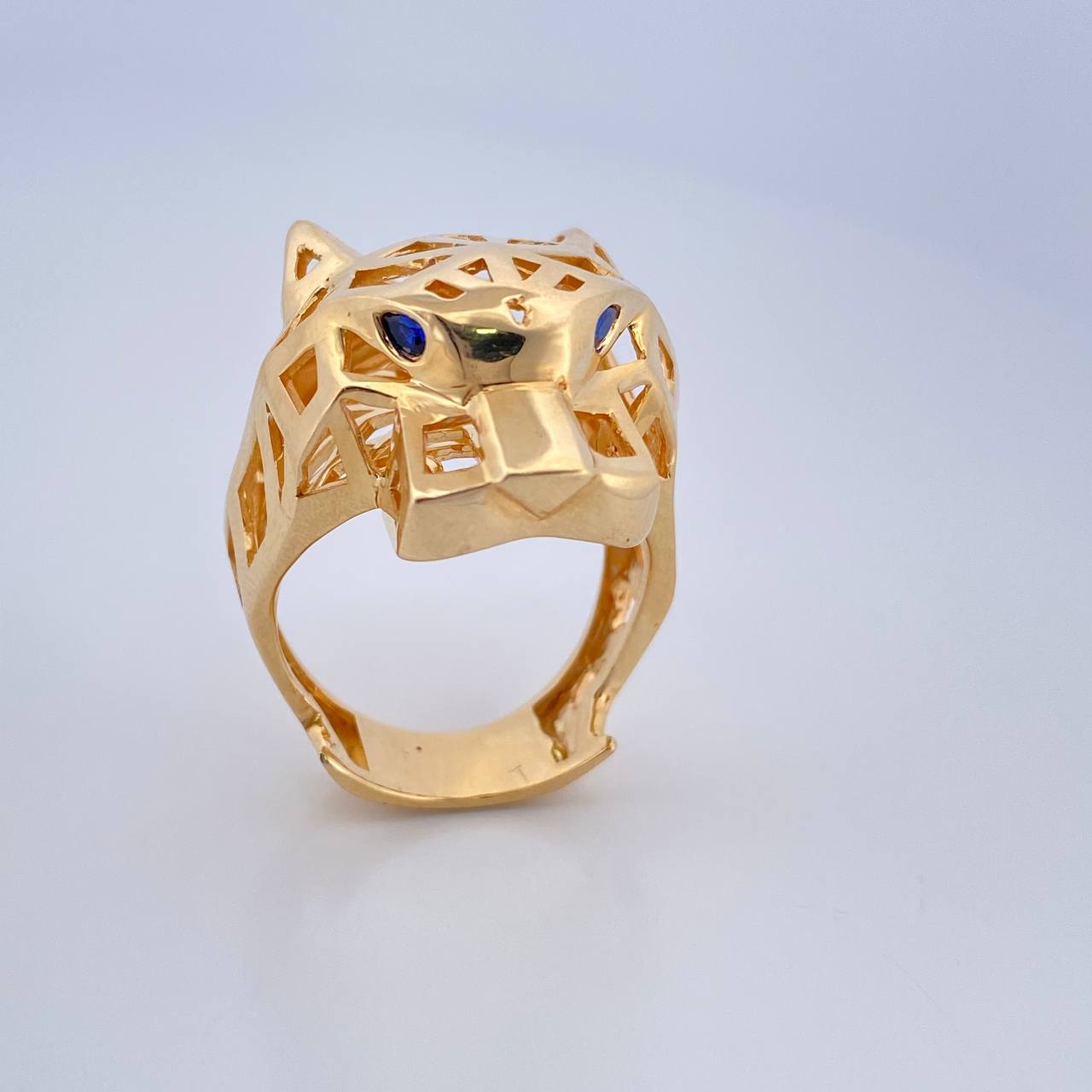 Anillo Pantera Filigrana 12.05gr / T7 1/2 / Oro Amarillo 18K $