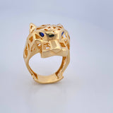 Anillo Pantera Filigrana 12.05gr / T7 1/2 / Oro Amarillo 18K $